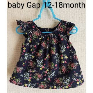 ベビーギャップ(babyGAP)のベビーギャップ　花柄チュニック　12-18m(シャツ/カットソー)