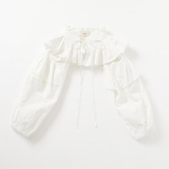 papier holder blouse white