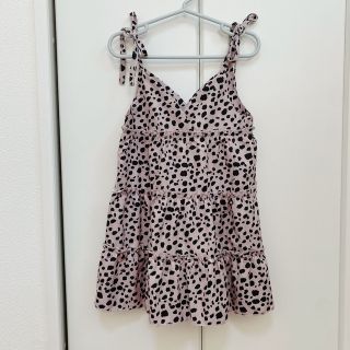 【新品】韓国服♡ダルメシアン柄キャミワンピース(ワンピース)