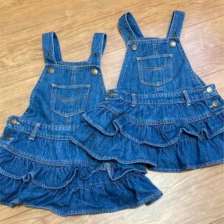 ベビーギャップ(babyGAP)のbabygap デニム ジャンパースカート 80(スカート)