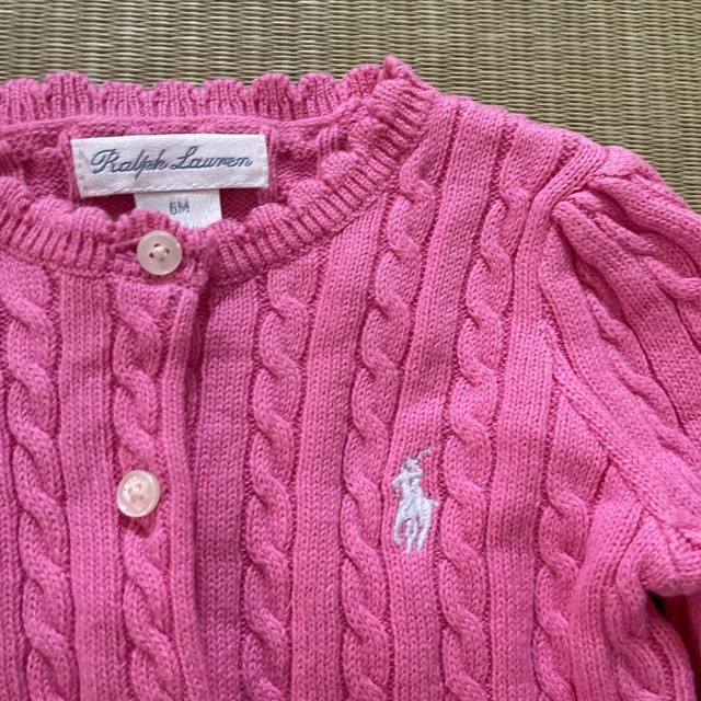 POLO RALPH LAUREN(ポロラルフローレン)のラルフローレン　カーディガン　6M キッズ/ベビー/マタニティのベビー服(~85cm)(カーディガン/ボレロ)の商品写真