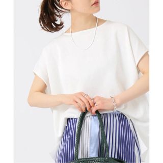 イエナ(IENA)の専用　新品　IENA コットンストレッチNEOワイドクループルオーバー WHT(ニット/セーター)