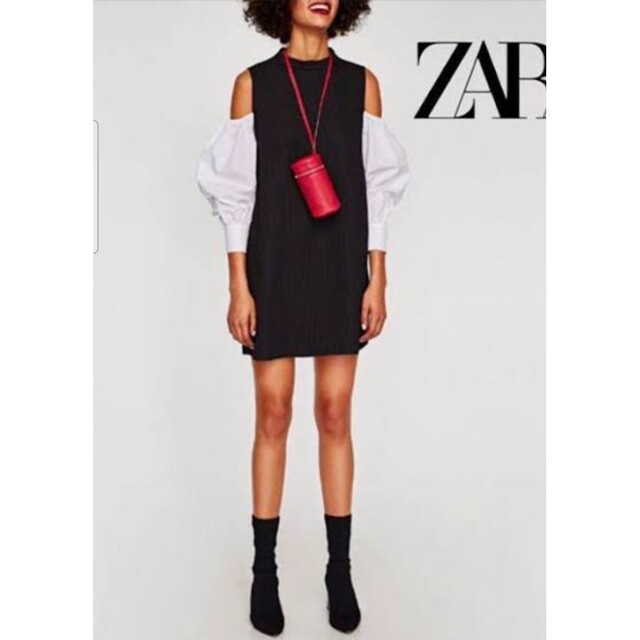 ZARA オフショルダー　ワンピース | フリマアプリ ラクマ