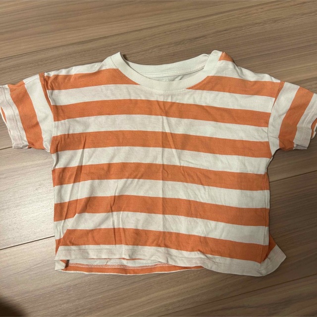 UNIQLO(ユニクロ)のユニクロ　ボーダー　半袖　KIDS キッズ/ベビー/マタニティのキッズ服男の子用(90cm~)(Tシャツ/カットソー)の商品写真