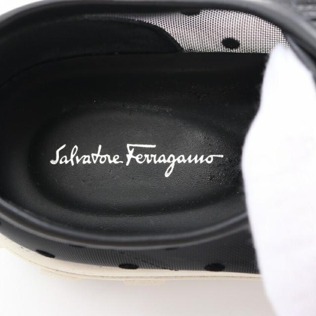 Salvatore Ferragamo(サルヴァトーレフェラガモ)の ローカットスニーカー ドット メッシュ レザー ブラック レディースの靴/シューズ(スニーカー)の商品写真