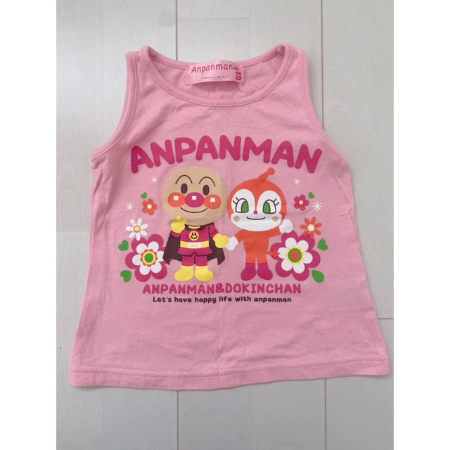 アンパンマン(アンパンマン)のアンパンマン　タンクトップ90 キッズ/ベビー/マタニティのキッズ服女の子用(90cm~)(Tシャツ/カットソー)の商品写真