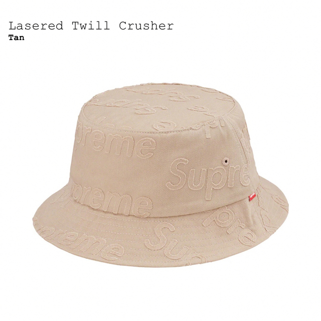 Supreme(シュプリーム)のSupreme Lasered Twill Crusher "Tan"   メンズの帽子(ハット)の商品写真