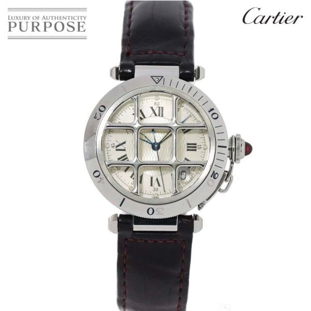 カルティエ Cartier パシャ グリッド W3102255 メンズ 腕時計 150周年記念 1847本 限定モデル デイト オートマ 自動巻き Pasha VLP 90191928