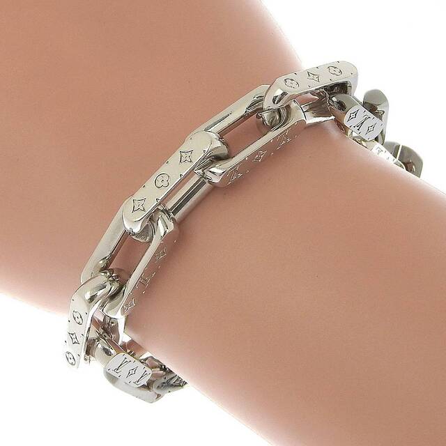 Louis Vuitton Monogram Chain Bracelet (M64224, M64223)