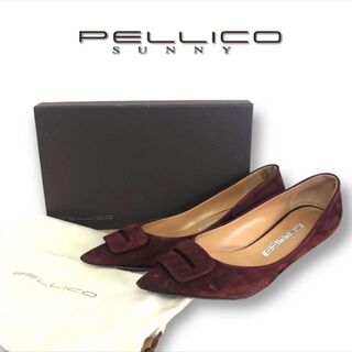 ペリーコ(PELLICO)のPELLICO ANELLIFIBBIA パンプス size38 ワインレッド(ハイヒール/パンプス)
