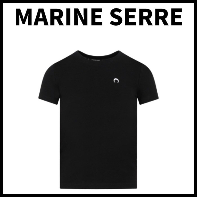 サイズM  【MARINE SERRE】ミニフィットTシャツ