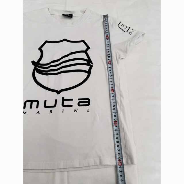 muta ムータ バックプリント 半袖Tシャツ 白S 3