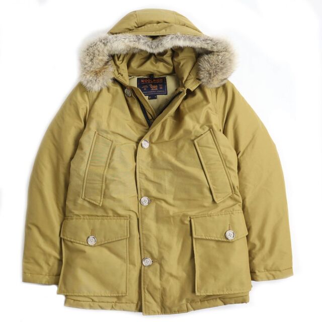 WOOLRICH  フーデッド チェック柄 ダウンコート　アメリカンサイズS