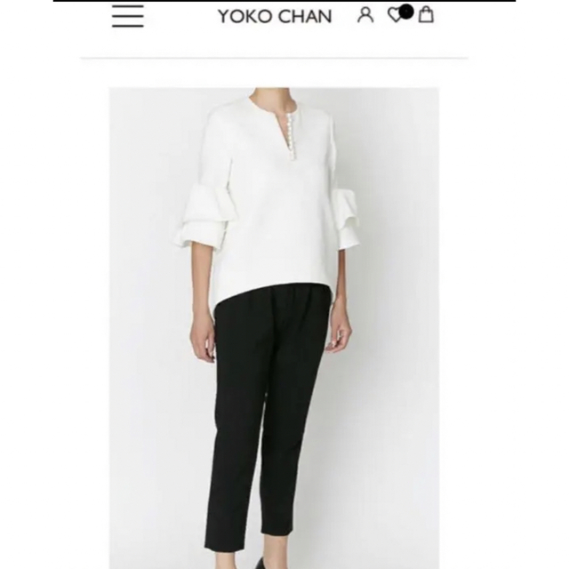 クラシック YOKOCHAN ティアードスリーブパールブラウス ¥63,800
