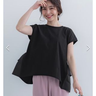 コカ(coca)のcoca バックフリルTシャツ(Tシャツ(半袖/袖なし))