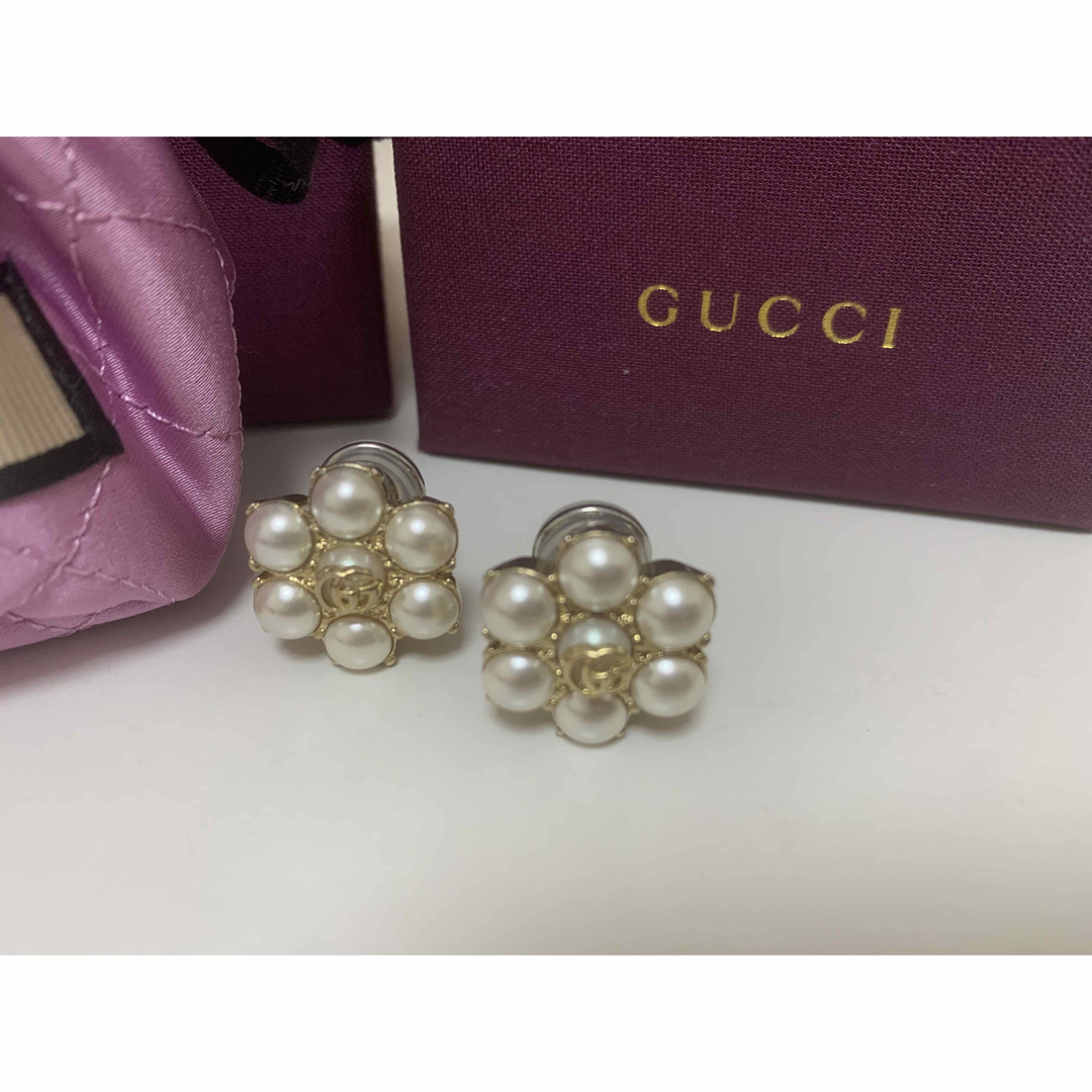 Gucci - GUCCI パールダブルG イヤリングの通販 by みや's shop