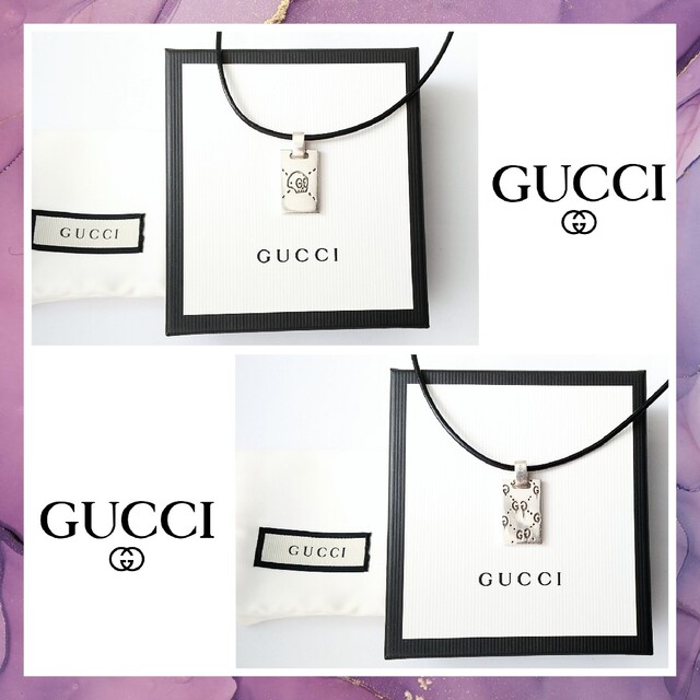 Gucci(グッチ)のグッチ✪GUCCI✪ゴースト ネックレスプレートトップ✪シルバー925キーリング メンズのアクセサリー(ネックレス)の商品写真