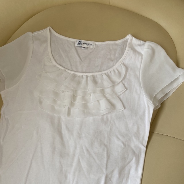 MK MICHEL KLEIN(エムケーミッシェルクラン)のフリルが、可愛いＴシャツ レディースのトップス(Tシャツ(半袖/袖なし))の商品写真