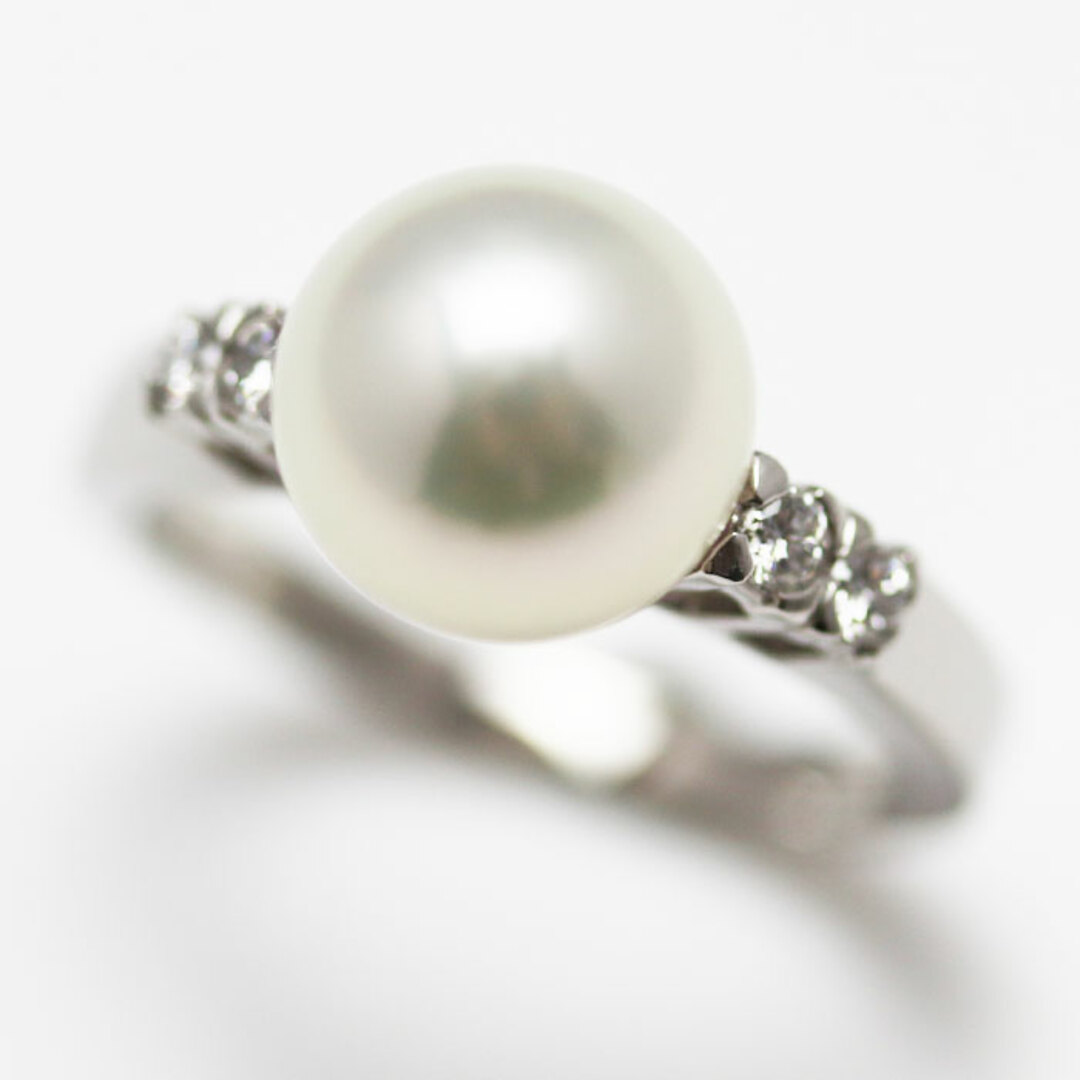 美品　mikimoto ミキモト パール リング Pt950 8mm