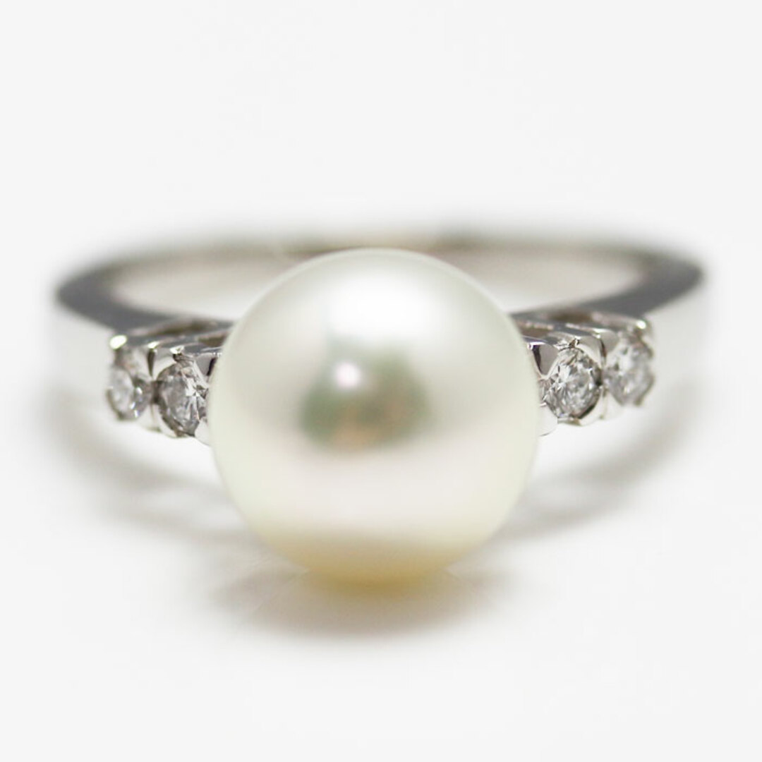 美品　mikimoto ミキモト パール リング Pt950 8mm