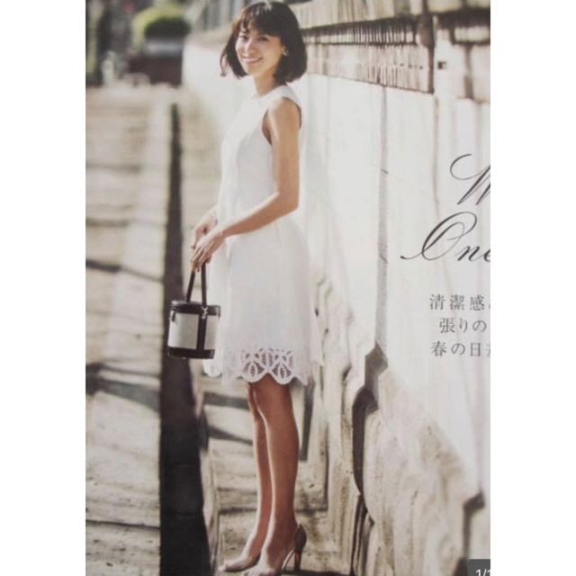 FOXEY - 【23万】フォクシー ホワイト ワンピース レース FOXEY - 【23万】フォクシー ホワイト ワンピース レース
