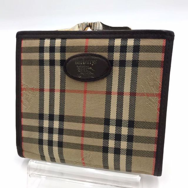 BURBERRY - 美品✨バーバリー 折り財布 がま口 ノバチェック ...