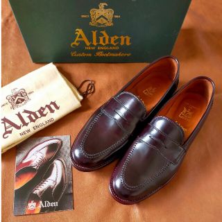 ［未使用］ALDEN　D8211　Size8.0D　コードバン素材　バーガンディ(ドレス/ビジネス)