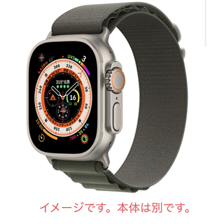 アップルウォッチ(Apple Watch)の純正 Apple Watch Ultra 49mmグリーンアルパインループ(その他)