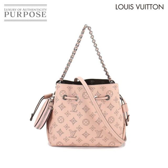 未使用 展示品 ルイ ヴィトン LOUIS VUITTON マヒナ ベラ 2way ハンド ショルダー バッグ レザー マグノリア M57068 RFID VLP 90181228