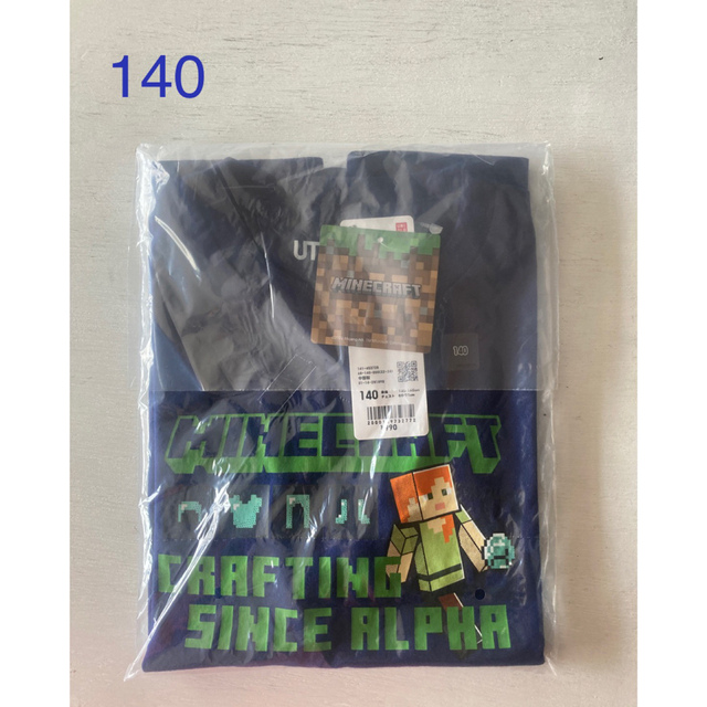 UNIQLO(ユニクロ)の新品未開封　ユニクロ　マインクラフト　Tシャツ　140 キッズ/ベビー/マタニティのキッズ服男の子用(90cm~)(Tシャツ/カットソー)の商品写真