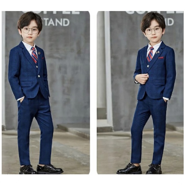 子供　フォーマルスーツ　男の子　卒園式　入学式　6点set キッズ/ベビー/マタニティのキッズ服男の子用(90cm~)(ドレス/フォーマル)の商品写真