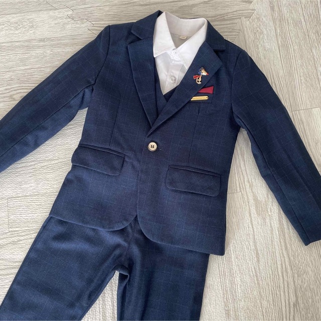 子供　フォーマルスーツ　男の子　卒園式　入学式　6点set キッズ/ベビー/マタニティのキッズ服男の子用(90cm~)(ドレス/フォーマル)の商品写真