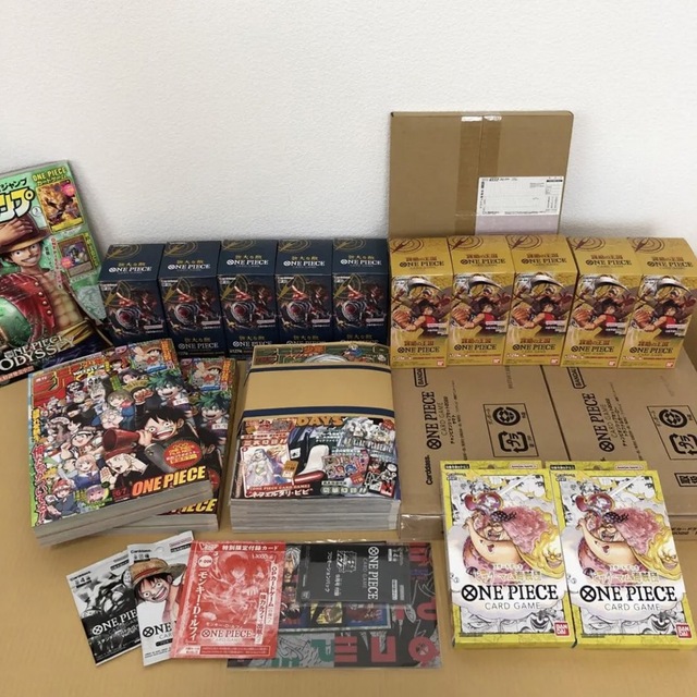 最終値下げ　全新品未開封ONEPIECEカードゲーム まとめ売り　謀略の王国など