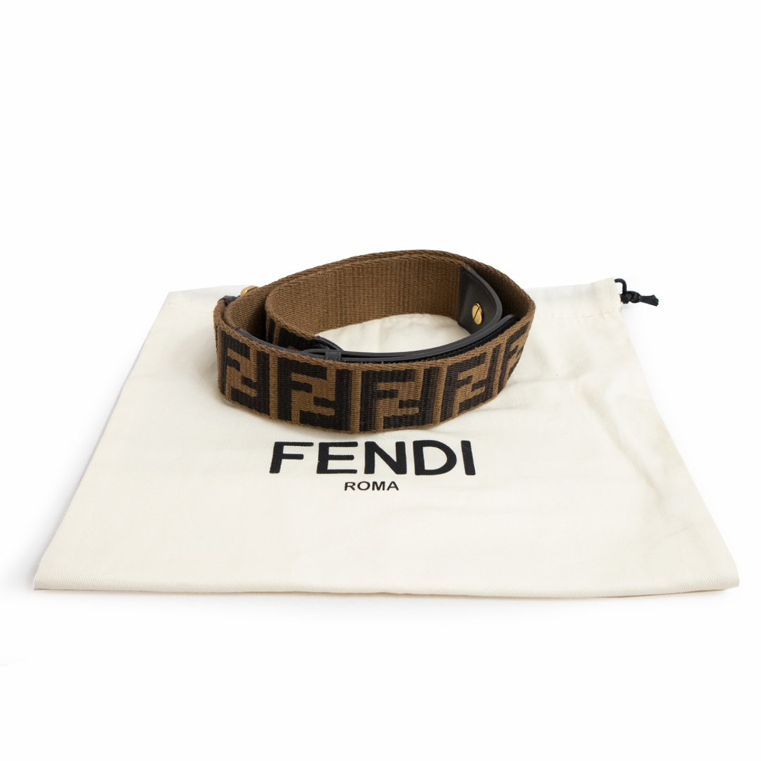 FENDI(フェンディ)のフェンディ ストラップ ユー ショルダーストラップ ファブリック レザー ブラウン 茶 8AV120A5KZF154S FENDI（新品・未使用品） レディースのバッグ(その他)の商品写真