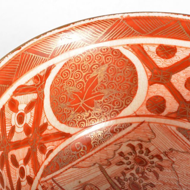九谷焼 古九谷 赤絵金彩 人物文 小碗 時代箱付 M R5796の通販 by 九谷焼 古九谷 赤絵金彩 人物文 小碗 時代箱付 M R5796の通販 by