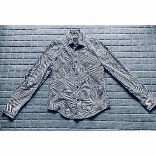 アルマーニエクスチェンジ(ARMANI EXCHANGE)の(美品)アルマーニエクスチェンジ　ストライプシャツ　Sサイズ(シャツ/ブラウス(長袖/七分))