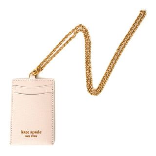 ケイトスペードニューヨーク(kate spade new york)の新品 ケイトスペード kate spade カードケース ID LANYARD ペールドッグウッド(名刺入れ/定期入れ)