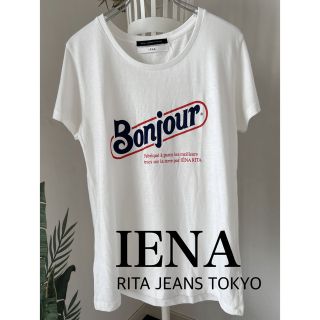 イエナ(IENA)のIENAイエナ　RITA JEANS TOKYOコラボロゴTシャツ★ホワイト(Tシャツ(半袖/袖なし))