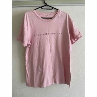 ジーユー(GU)のGU ピンクTシャツ(Tシャツ/カットソー(半袖/袖なし))