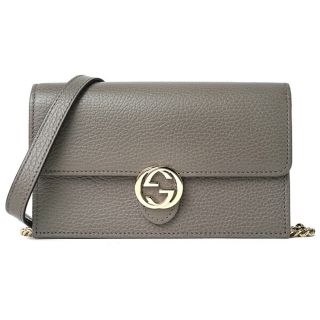 グッチ チェーンバッグ ショルダーバッグ(レディース)(グレー/灰色系