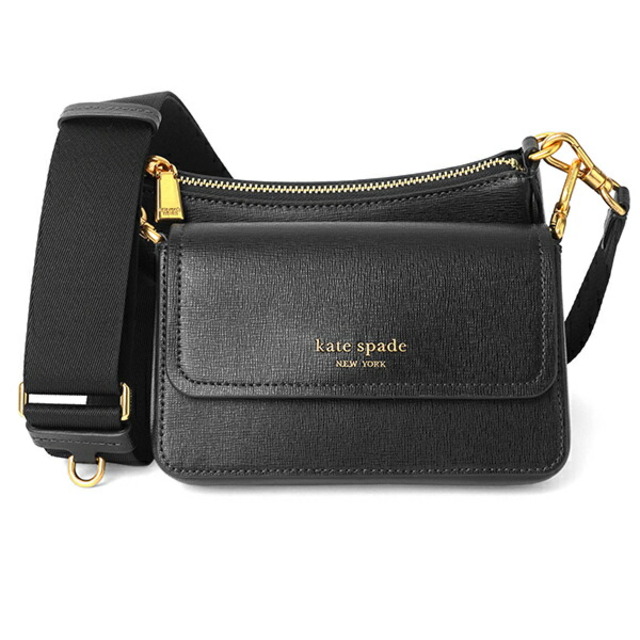 新品 ケイトスペード kate spade ショルダーバッグ DOUBLE UP CROSSBODY ブラック