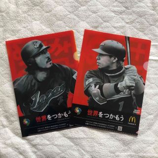 マクドナルド(マクドナルド)のWBC2009 侍ジャパン　クリアファイル（小笠原、岩村）(記念品/関連グッズ)