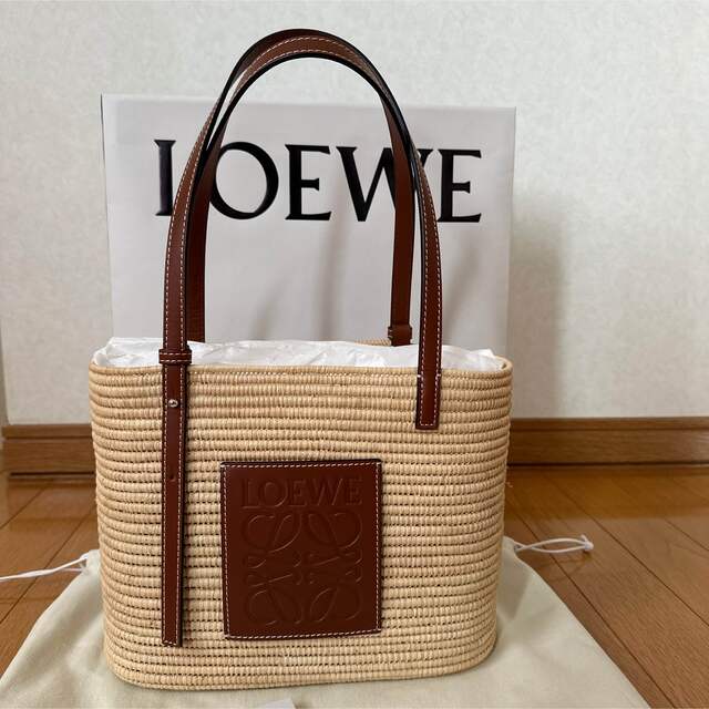 LOEWE ロエベ スクエア バスケット ミニストロー yellow - www.top4all.pl