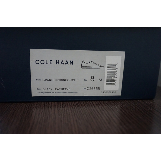 Cole Haan(コールハーン)の【toyo様専用】　コールハーン　レザー　スニーカー　黒　26.0 メンズの靴/シューズ(スニーカー)の商品写真