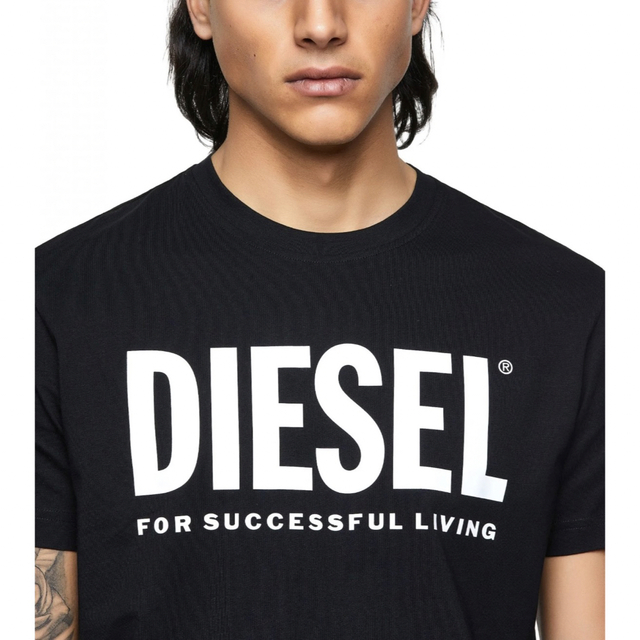 DIESEL(ディーゼル)のDIESEL  新品未使用　XXSサイズ　Tシャツ　カットソー　黒　ディーゼル メンズのトップス(Tシャツ/カットソー(半袖/袖なし))の商品写真