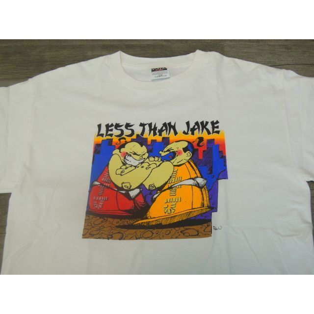 43e 00's LESS THAN JAKE バンド ハード ロック Tシャツディテール