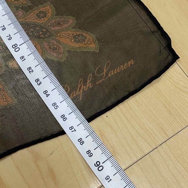 Ralph Lauren(ラルフローレン)のラルフローレン スカーフ　ペイズリー ブラック　no.3 レディースのファッション小物(バンダナ/スカーフ)の商品写真