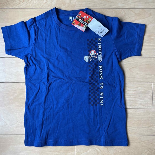 UNIQLO(ユニクロ)のスーパーマリオ　ユニクロ　Tシャツ　140  ブルー キッズ/ベビー/マタニティのキッズ服男の子用(90cm~)(Tシャツ/カットソー)の商品写真