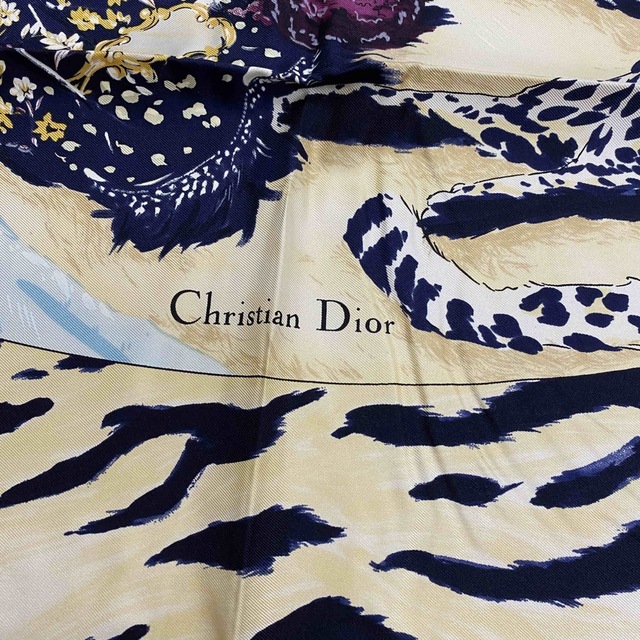 Dior クリスチャンディオール　スカーフ 　ヒョウ　no.4バンダナ/スカーフ