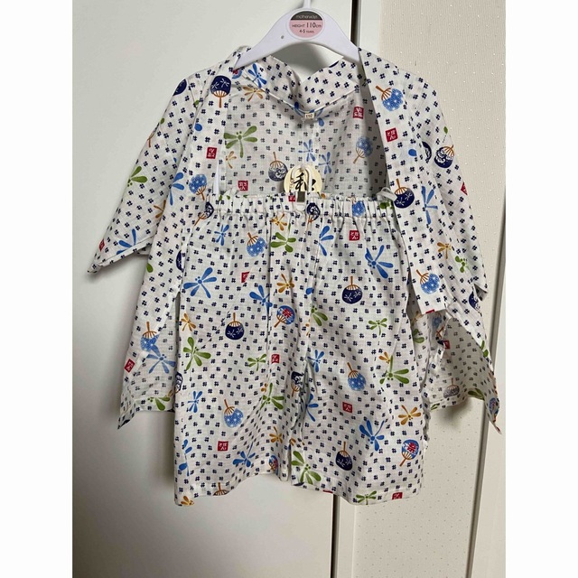 motherways(マザウェイズ)の最終価格　新品　甚平　110センチ キッズ/ベビー/マタニティのキッズ服男の子用(90cm~)(甚平/浴衣)の商品写真